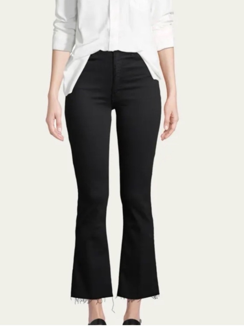 MOTHER Black Hustler Ankle Cropped size 29